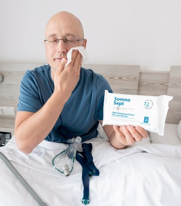 Salviette detergenti per maschere cpap e viso - Somnosept