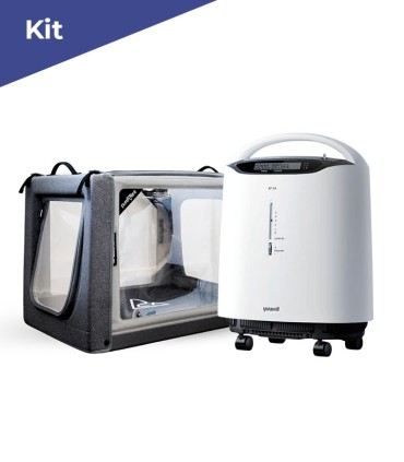 Kit Chambre PureVent PawPrint avec concentrateur Yuwell 8F-5A
