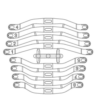 Set de 8 bandes pour Orthèse Somnofit – Oscimed