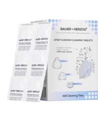 Reinigungstabletten für CPAP-Maskenpolster – Bauer + Herzog